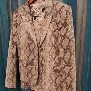 Danier leather snake suite size M